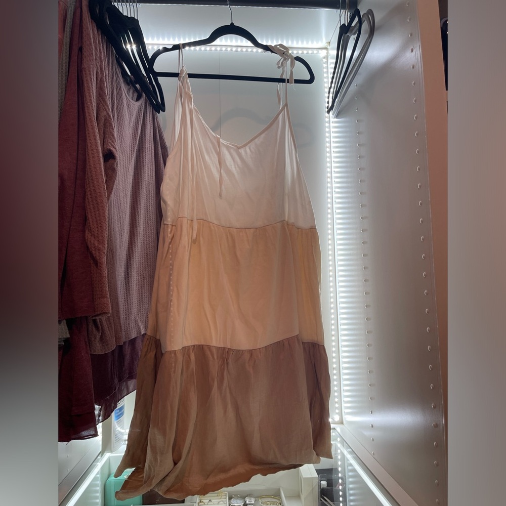 SHEIN tie shoulder dress